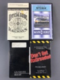 Group of 4 railroad VHS tapes