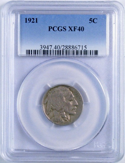 1921 P Buffalo Nickel (PCGS) XF40.