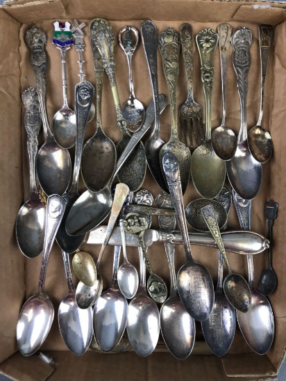 Group of 30+ pieces commemorative and collector flatware