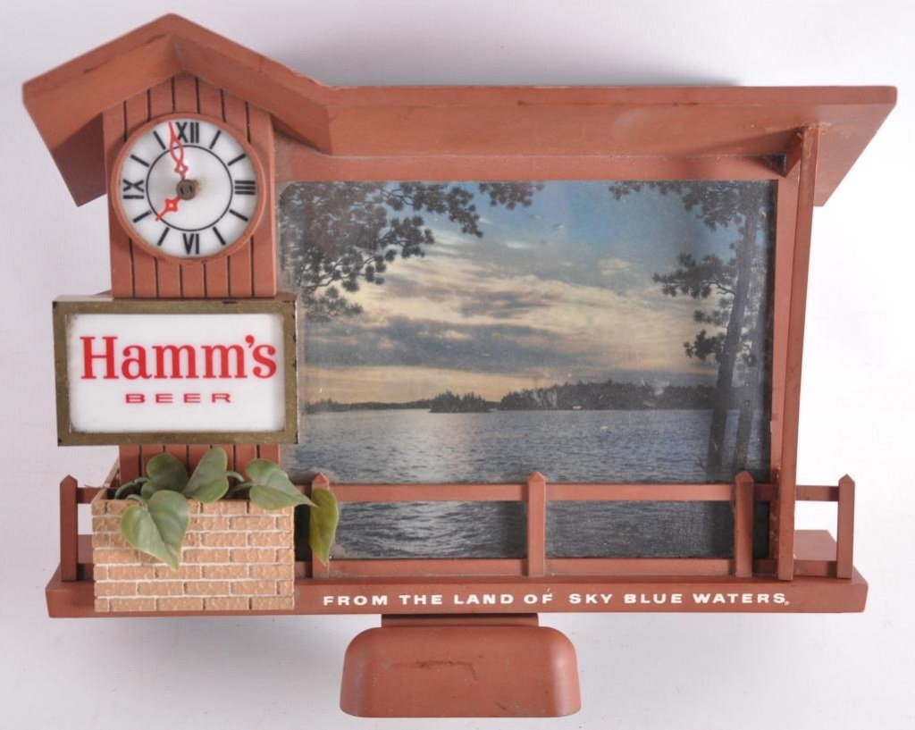 TWILIGHT SUNRISE SUNSET HAMMS Motion Beer Sign with or without Clock MOTOR ONLY 