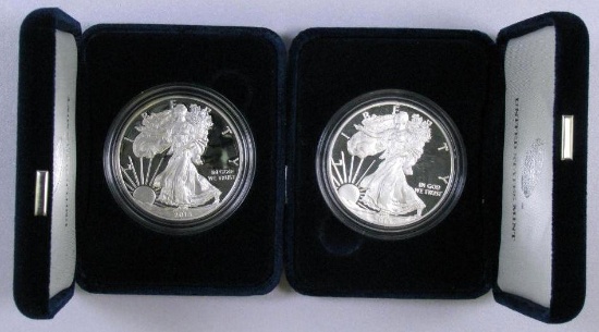 Group of (2) American Silver Eagle 1oz. Silver Proofs.