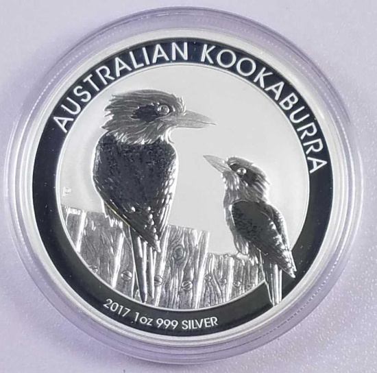 2017 Australia Kookaburra 1oz. .999 Fine Silver.