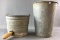 Group of 2 Galvanized Buckets