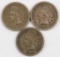 Lot of (3) CN Indian Head Cents