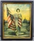 Framed antique patriotic liberty print