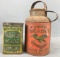 Group of 2 vintage tins-Dehners cigars and Union Leader Cut Plug