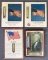 Group of 4 patriotic advertising prints/thermometers