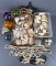 13 piece group-seashells, beach art and more