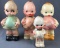 Group of 4 Chalk Ware Kewpie dolls