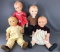 Group of 4 Kewpie dolls