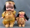 Group of 2 plaster Kewpie dolls