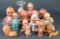 Group of 14 vinyl and plastic Kewpie dolls