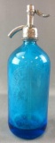 Vintage Blue Selzer Bottle
