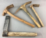Group of 4 Vintage Pick Axes and Groundbreakers