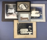 Group of antique funeral photographs of children