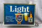 Old Style Light lighted bar sign