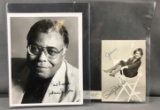 Autographed photographs James Earl Jones and Patty Duke Asten