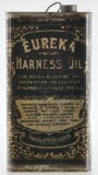 Antique Standard Oil Eureka Harness Oil Advertising Oil Can