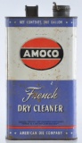 Antique Amoco French Dry Cleaner Adverting Oil Can