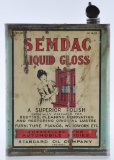 Antique Standard Oil Semdac Liquid Gloss Advertising Can