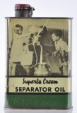 Antique Standard Oil Superla Cream Separator Advertising Oil Can