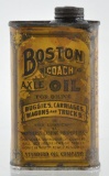 Antique Standard Oil Boston Coach Axle Oil Advertising Can