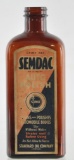 Antique Standard Oil Semdac Advertising Amber Bottle