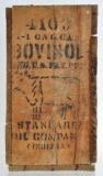 Antique Standard Oil Bovinol Advertising Wood Crate