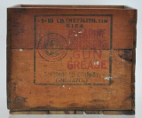 Antique Standard Oil Polarine Pressure Gun Grease Advertising Wood Crate