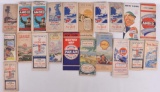Group of 21 Antique Service Station Road Maps