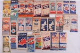 Group of 28 Antique Service Station Road Maps