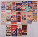 Group of 18 Antique Service Station Road Maps