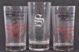 Group of 3 Vintage Standard Oil Advertising Drinking Glasses