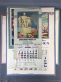 Group of 5 vintage (1943-1976) patriotic calendars