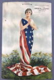 Antique patriotic lithograph poster