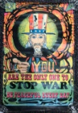 Vintage psychedelic Uncle Sam Peace poster