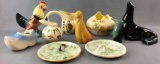 Group of 10 Miscellaneous Pottery Animals and more