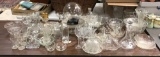 Group of 60+ pieces clear glass