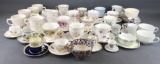Group of 60+ teacup and saucer sets and pieces