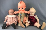 Group of 3 Kewpie dolls