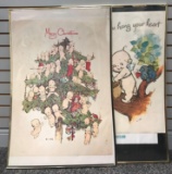 Group of 2 framed Kewpie posters