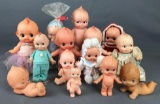 Group of 14 vinyl and plastic Kewpie dolls