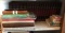 Shelf lot of books and more