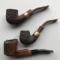 Group of 3 tobacco pipes