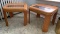 Pair of wooden side tables