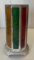 Vintage multi colored glass leaded glass candle holder