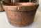 Antique copper pot with handle
