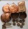 Group of vintage copper kitchen items