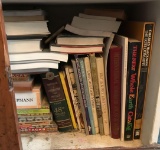 Shelf lot of books