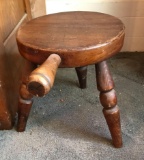 Vintage Wooden Milking Stool